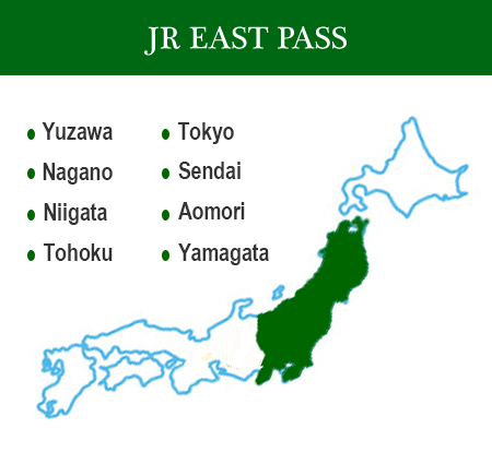 JR East Pass Map